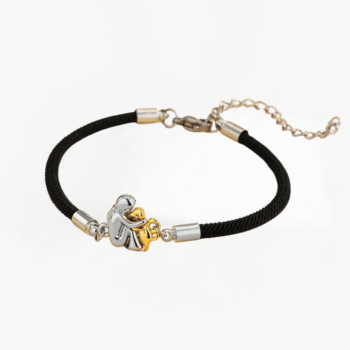 LIORA | CORD BRACELET WITH DOG ICON
